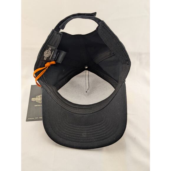 NWT Harley Davidson Men's MKE-WI-USA Twill Cap in Black, Adjustable - Picture 6 of 6